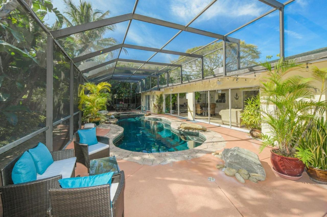 Island Time - Home Wenclosed Lagoon Style Pool Spa Walk To Beach Bikes Holmes Beach Luaran gambar