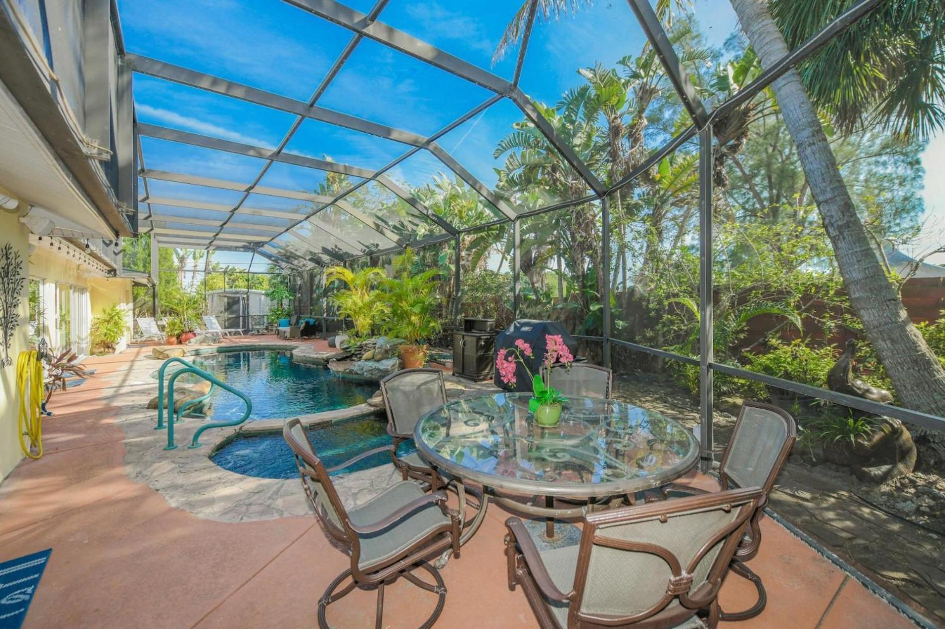 Island Time - Home Wenclosed Lagoon Style Pool Spa Walk To Beach Bikes Holmes Beach Luaran gambar